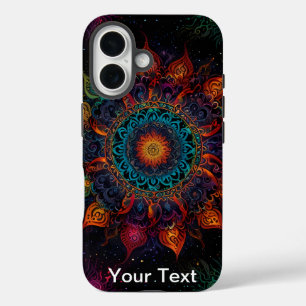 Levendige Mandala Swirl: OtterBox iPhone 16 Hoesje