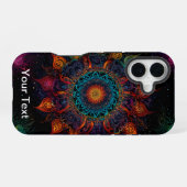 Levendige Mandala Swirl: OtterBox iPhone 16 Hoesje (Achterkant horizontaal)