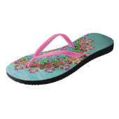 Levendige mandala-teenslippers teenslippers (Schuin)
