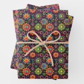 Levendige Mandalas Diwali Inpakpapier Vel (In situ)