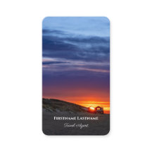 Levendige maritieme strand zonsondergang reisagent