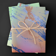 Levendige Marmer | Kleurrijk Krachtig Pastel Water