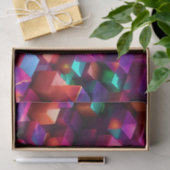 Levendige marmeren fusiekubus tissuepapier (Geschenk)