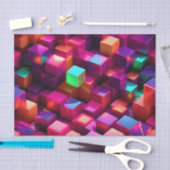 Levendige marmeren fusiekubus tissuepapier (Craft)