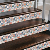 Levendige Marokkaanse Patchwork – Boho Blue, Red & Tegeltje