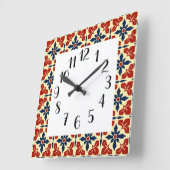 Levendige Marokkaanse tegels Vierkante Klok (Hoek)