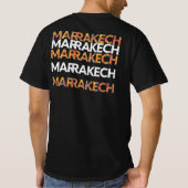 Levendige Marrakech moderne kunst T-shirt (Achterkant)