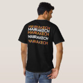 Levendige Marrakech moderne kunst T-shirt (Achterkant volledig)
