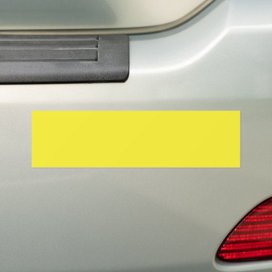 Levendige massief gele achtergrond bumpersticker (Op auto)