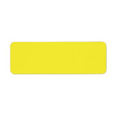 Levendige massief gele achtergrond etiket (Voorkant)