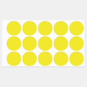 Levendige massief gele achtergrond labels (Vel)