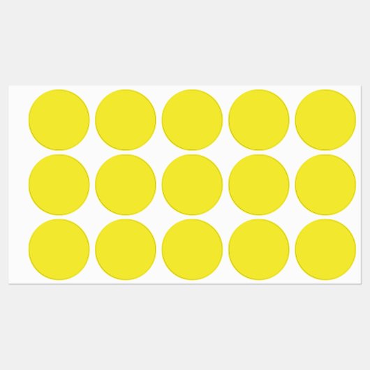 Levendige massief gele achtergrond labels (Vel)