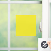 Levendige massief gele achtergrond raamsticker (Huis)