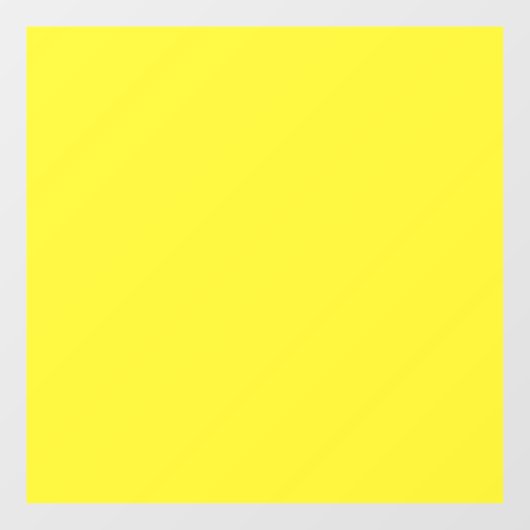 Levendige massief gele achtergrond raamsticker (Vel)