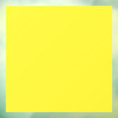 Levendige massief gele achtergrond raamsticker (Vel 3)