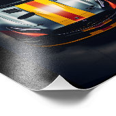 Levendige matte race auto foto print - Verbluffend Foto Afdruk (Hoek)