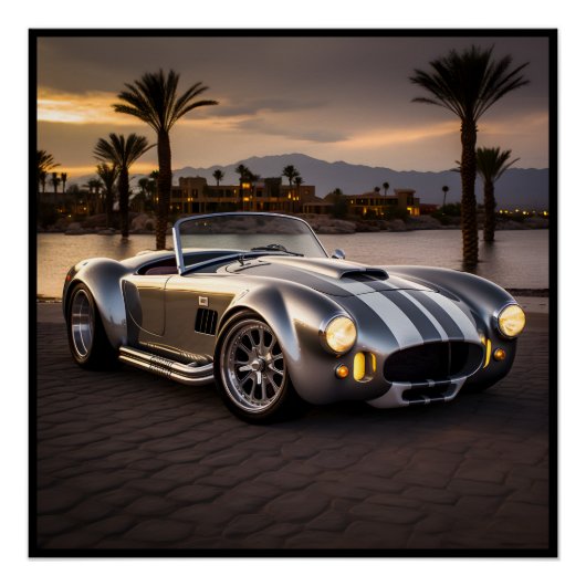 Levendige Matte Race Car Poster - Perfect Wall Art (Voorkant)