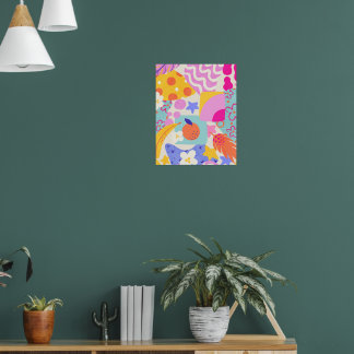 Levendige Maxi Patchwork Poster