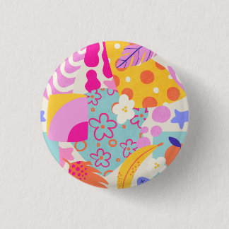 Levendige Maxi Patchwork Ronde Button 3,2 Cm
