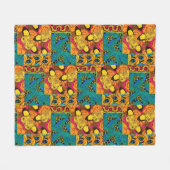 Levendige Maximalistische Roze & Turquoise Vlinder Fleece Deken (Voorkant (Horizontaal))