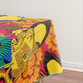 Levendige Maximalistische Roze & Turquoise Vlinder Tafelkleed (Voorbeeld)