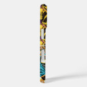 Levendige Maximalistische Turquoise & Paarse Vlind Case-Mate iPhone Case (Achterkant / Rechts)