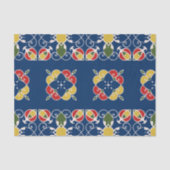 Levendige mediterrane Spaanse Californische stijl Tissuepapier (Voorkant)