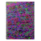Levendige Meerkleurige Abstracte Textuur Notitieboek (Voorkant)