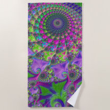 Levendige meerkleurige fractal mandala