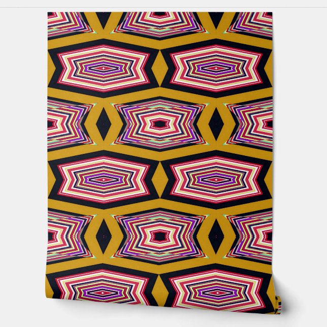 Levendige meerkleurige stenen "Ratti_Creative_Arts Behang (Afrollen)