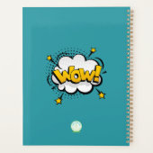Levendige Melanine Vrouw - Pop Art Inspired Planner (Achterkant)