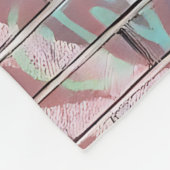 Levendige, met spuiten beschilderde skyline van de fleece deken (Hoek)