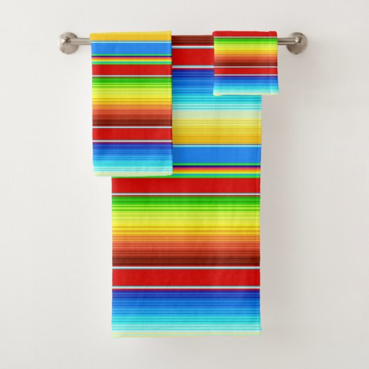 Levendige Mexicaanse blanket Traditionele Spaanse Bad Handdoek (Insitu)