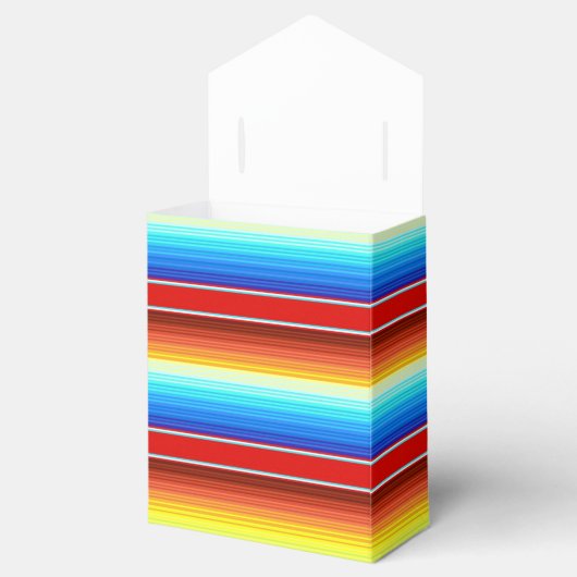 Levendige Mexicaanse blanket Traditionele Spaanse  Bedankdoosjes (Geopend)