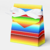 Levendige Mexicaanse blanket Traditionele Spaanse  Bedankdoosjes (Voorkant Zijde)