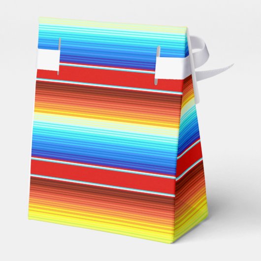 Levendige Mexicaanse blanket Traditionele Spaanse  Bedankdoosjes (Achterkant)