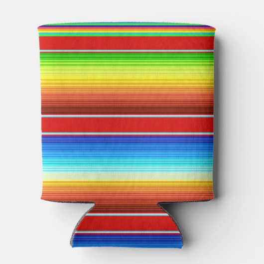 Levendige Mexicaanse blanket Traditionele Spaanse  Blikjeskoeler (Achterkant)