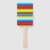 Levendige Mexicaanse blanket Traditionele Spaanse  Handwaaier (Achterkant)