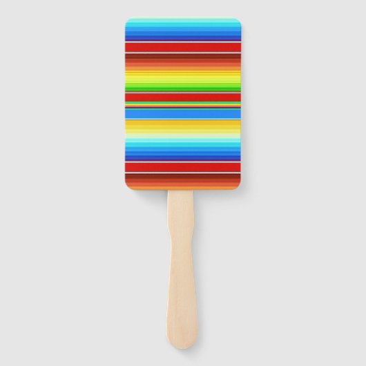 Levendige Mexicaanse blanket Traditionele Spaanse  Handwaaier (Achterkant)