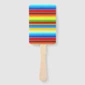 Levendige Mexicaanse blanket Traditionele Spaanse  Handwaaier (Voorkant)