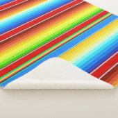 Levendige Mexicaanse blanket Traditionele Spaanse  Sherpa Deken (3/4)