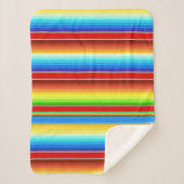Levendige Mexicaanse blanket Traditionele Spaanse  Sherpa Deken (Voorkant)