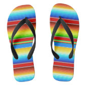 Levendige Mexicaanse blanket Traditionele Spaanse  Teenslippers (Voetbed)