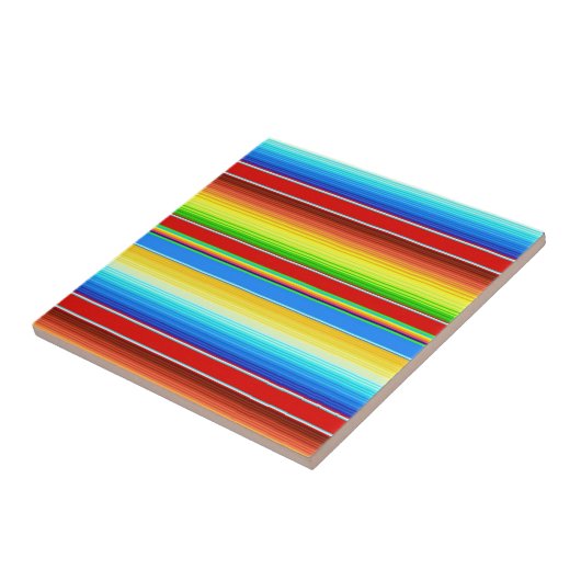 Levendige Mexicaanse blanket Traditionele Spaanse  Tegeltje (Zijkant)