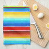 Levendige Mexicaanse blanket Traditionele Spaanse  Theedoek (Quarter Fold)