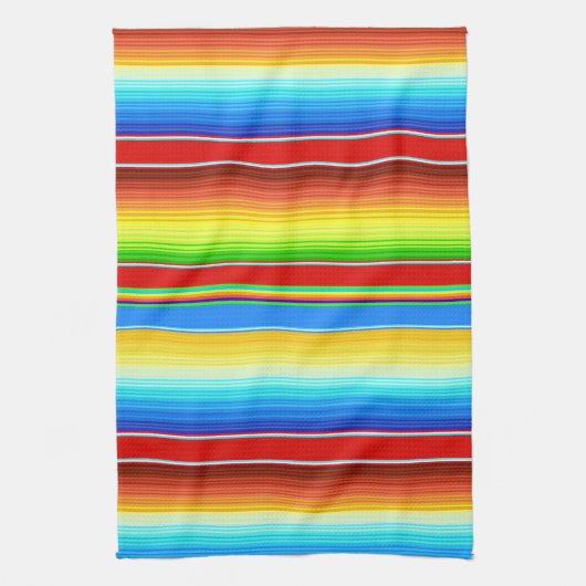 Levendige Mexicaanse blanket Traditionele Spaanse  Theedoek (Verticaal)