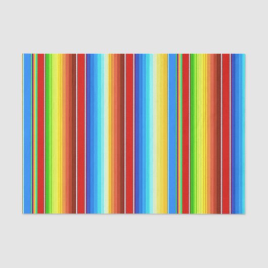 Levendige Mexicaanse blanket Traditionele Spaanse  Tissuepapier (Voorkant)