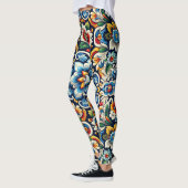 Levendige Mexicaanse borduurwerk Leggings (Links)