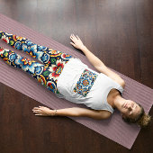 Levendige Mexicaanse borduurwerk Leggings