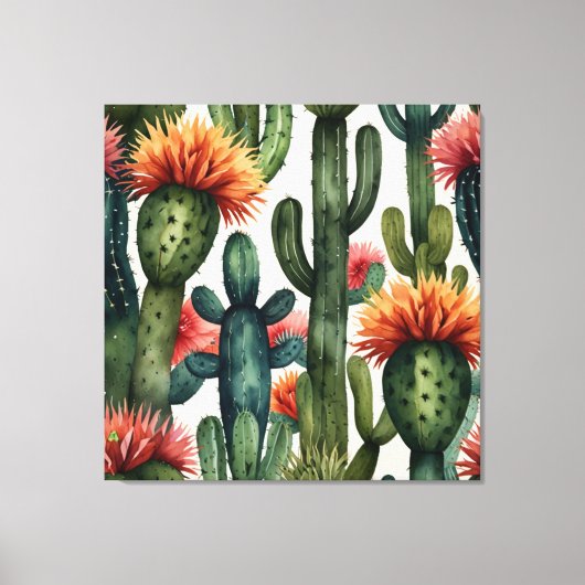Levendige Mexicaanse Cactus Art Print (Voorkant)